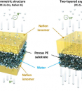 A reinforced composite membrane of two-layered asymmetric st…